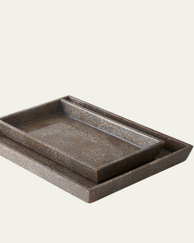 Callas Silver Nested Trays, Set of 2